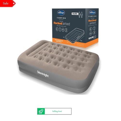 Double air bed - air, built-in